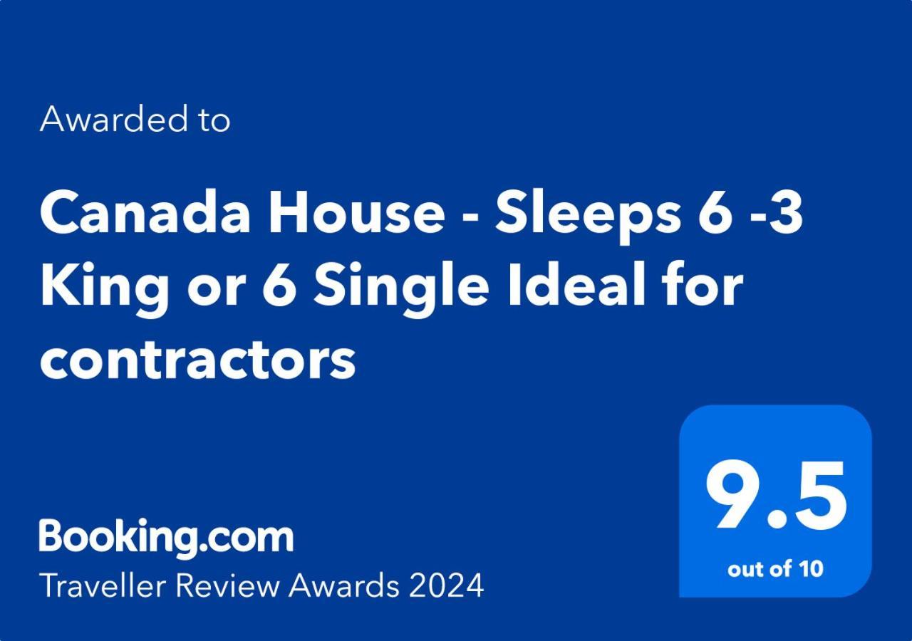 Canada House - Sleeps 6 -3 King Or 6 Single Ideal For Contractors Warrington Exteriér fotografie
